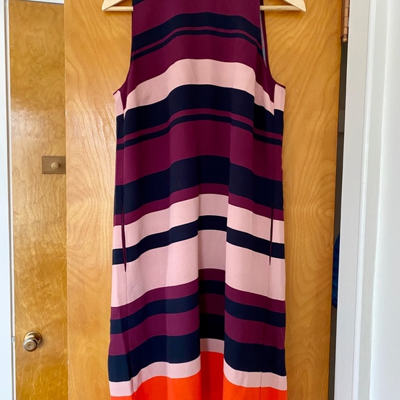 Ann Taylor Stripe Trapeze Dress - M - Picture 3 of 6